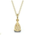 thumbnail image 5 of Pear Cut Premium VVS1 Moissanite Solitaire Pendant Necklace - 925 Silver or 14K Gold, 5 of 8