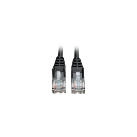 UPC: 0037332042415 | Tripp Lite N001-003-BK Cat5e 350MHz Snagless Molded Patch Network Cable (RJ45 M/M) – Black 3-ft.