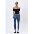 thumbnail image 3 of Flying Monkey - High Rise Distressed Skinny Jeans with Frayed Hem (27.25" Inseam) - F5238, 3 of 9