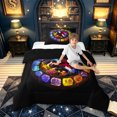 thumbnail image 2 of meiyoeat Rose Floral Dragon Twin Comforter Sets for Kids Boys Girls, Cartoon Romantic Animal Bedding Set, Multicolor, Black Reversible, 2pcs, 1 Comforter and 1 Pillowcase, 2 of 6