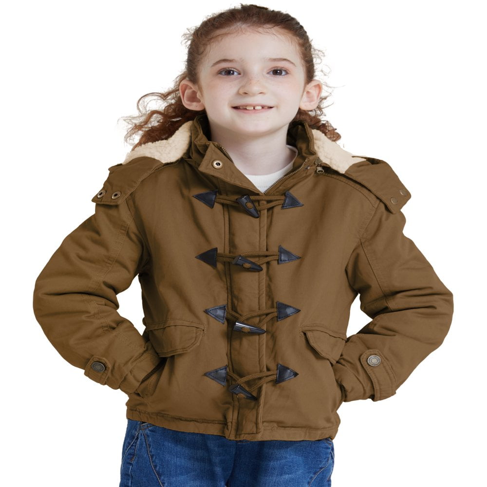 WenVen Girl s Coat Winter Jacket Hooded Windproof Insulated Jacket Green 10 12