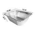 thumbnail image 2 of Wholesale: 9X13" Half Size Extra-Deep Extra-Heavy Disposable Aluminum Pans Deep Steam Table Bakeware - Cookware Perfect for Baking Cakes, Bread, Meatloaf, Lasagna:100CT, 2 of 6