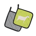 thumbnail image 2 of Caroline's Treasures Saanen Goat Green Pair of Pot Holders, 2 of 3