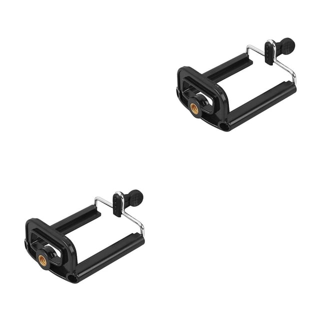 Guardoinrt Phone Holder Cellphone Clip Monopod Bracket U-shaped Tripod Mobile Phone Clamp for 2Set