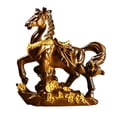 thumbnail image 1 of Estatua de caballo para mascota de té, regalo de inauguración de la casa, adorno de mesa, mascota de té de caballo hecha a mano Pasar al color dorado, 1 of 9