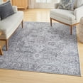 thumbnail image 4 of Nourison Home Machine Washable Series 1 Persian Ivory Grey 6' x 9' Area Rug (6x9), 4 of 10