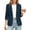 Navy, variant on Cmfcve Women's Blazers 3/4 Sleeve One Button Lapel Collar Blazers Business Casual Suit Jackets with Pockets And Padded Shoulders