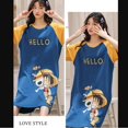 thumbnail image 3 of Conjunto de pijamas a juego de Anime para parejas, ropa de dormir de manga corta con estampado de calavera japonesa, ropa de dormir acogedora para amantes de la familia, 2022, 3 of 3