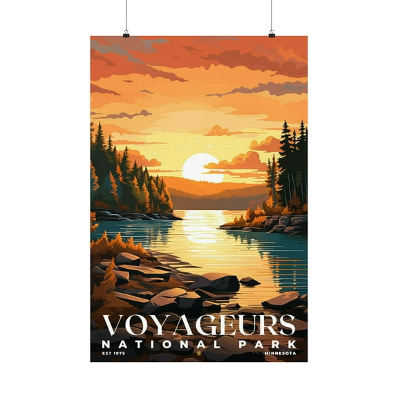 ELNEIT - Voyageurs National Park Poster, Unframed Matte Paper, S06