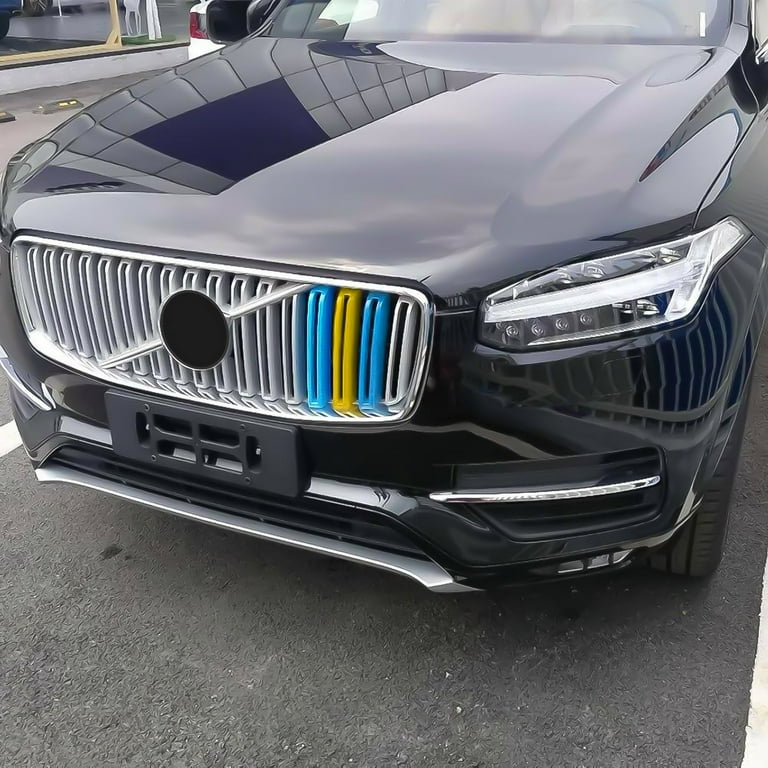 Xotic Tech Sweden Flag Color Tri Grille Insert Trims Strips, Front