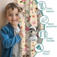 thumbnail image 3 of Blackout Kids Curtains,Yorkie with Flowers Childrens Insulated Curtains Set Of 2,Bedroom Essentials,Toddler Room Decor 42x63in(106x160cm), 3 of 4