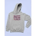 thumbnail image 3 of Happy July 4Th! Hoodie Juniors -Image by Shutterstock,  x-Large, 3 of 4