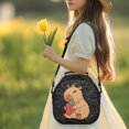 thumbnail image 2 of Yuyamidu Strawberry Capybara Lunch Bag Large Capacity Insulated Lunch Bag with Adjustable Strap Portable Thermal Picnic Cool Bags Personalized for School Camping Picnic, 2 of 6