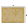 thumbnail image 6 of Unique Bargains 6Pcs Plastic Placemats Table Mats Gold 17.7" x 11.8", 6 of 6