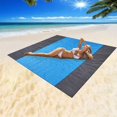 thumbnail image 2 of Beach Blanket   Waterproof Sandproof Blanket  79”x83” SandFree Beach Blanket Mat for Family (2-7)  Large Oversized Blanket  Portable Outdoor Camping Blankets, 2 of 10