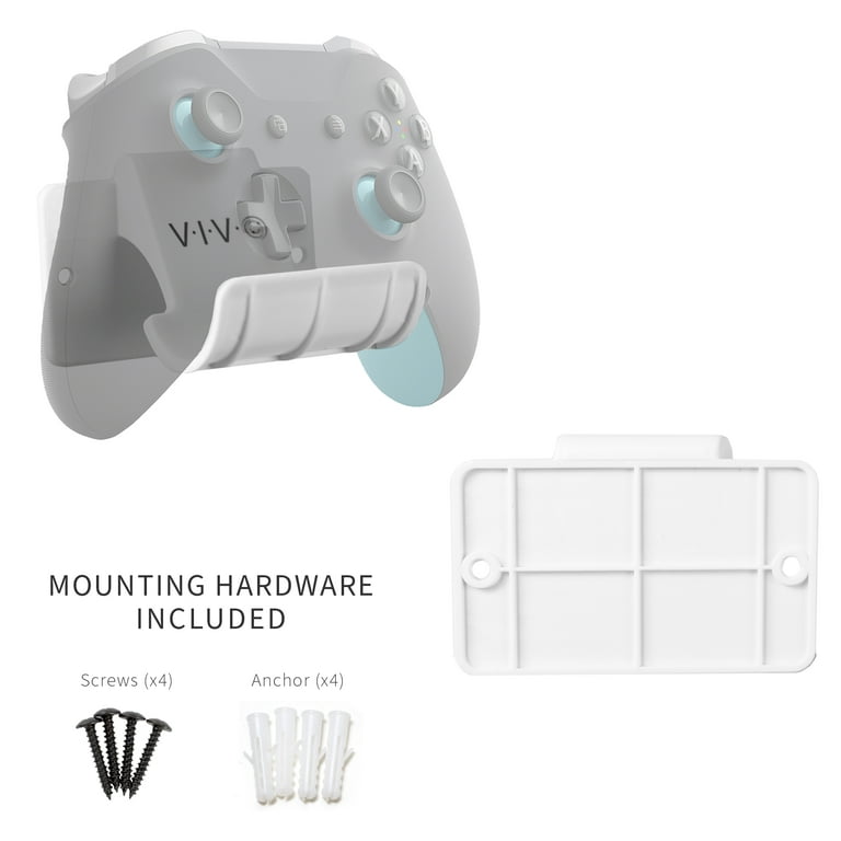 VIVO Black Steel Wall Mount Designed for PS5 Console, 2 Controller Mounts
