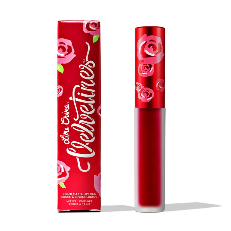 Lime Crime Velvetines Liquid Matte Lipstick, Red Rose - Walmart.com