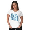 thumbnail image 4 of My Selfie Funny Mirror Image Nerd Gym Womens Fitted Plus Size Graphic Tee Brisco Brands 3X, 4 of 5