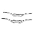 thumbnail image 2 of Cubierta De Muelle De Barco Pulido de material acero Inoxidable Rope Yacht Cleat 112mm shamjiam Cinturón de cuerda de acero inoxidable, 2 of 8
