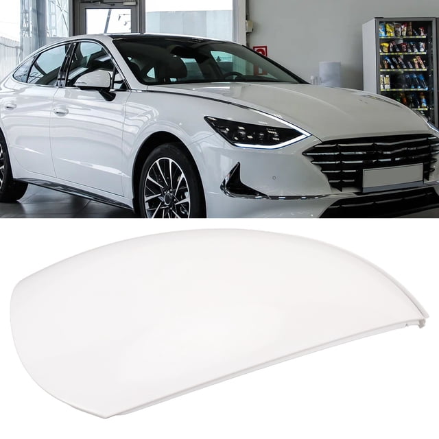 Tapas de Espevisor Retrovisor de Coche para Sonata 2020-2023, Tapas de Espejo de Puerta Blancas, Tapas de Espejo Lateral Izquierdo Derecho para Sonata 2020 A 2023, Antiarañazos,