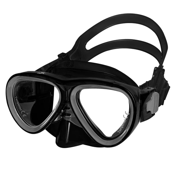 IST M59K Twingo Youth Dual-Window Snorkeling Mask (Black)