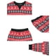thumbnail image 5 of Conjunto de pijamas a juego para la familia navideña INSPIRE CHIC para mujeres, de manga larga, con renos y nieve, ropa de dormir y lounge, [Hombres] M Rojo, 5 of 6