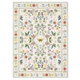 thumbnail image 2 of Washable Area Rug 8x10ft, Low-Pile Non-Slip Boho Floral Rug - Stain-Resistant Indoor Carpet for Living Room, Bedroom, Farmhouse, Playroom, 2 of 17