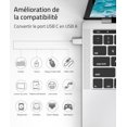 thumbnail image 2 of Adaptador USB C a USB plateado, paquete de 2, adaptador USB C macho a USB 3 hembra compatible con MacBook Pro/Air 2021, iMac, iPad Mini 6/Pro, adaptador Thunderbolt 3/4, 2 of 5