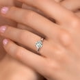 thumbnail image 4 of Gem Stone King 925 Silver and 10K Rose Gold Green Prasiolite Solitaire Engagement Ring for Women | 1.10 Cttw | Round 7MM | Gemstone Birthstone | Size 5, 4 of 6