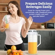 The Original MixStir Mixing Pitcher - 2 QT White Great for Baby formula, protein shakes, salad dressings and much more! Made in the USA