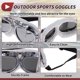thumbnail image 5 of Gafas de montar para motocicleta plegables de PC PU esponja para motocross y ATV, lente tono plateado, marco blanco, 5 of 6
