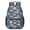 Dinosaur and Speech, variant on Dinosaur and Skull Black Pattern 17" School Backpacks for Teens,Waterproof Oxford Fabric,S-Shape Padded Straps for School,Travel,Hiking,Camping