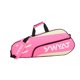 thumbnail image 4 of Bolsa para raquetas de bádminton, bolso de mano para tenis, impermeable, multifuncional. Rosa Blanco, 4 of 9