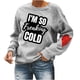 thumbnail image 1 of Blusa de manga larga con estampado de cuello redondo para mujer Pompotops gfhjh17376, 1 of 1