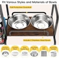 thumbnail image 4 of Elevated Dog Bowl Stand with Storage Organizer, Adjustable Raised Pet Feeding Station for Large Medium Small Breed, 4 of 6
