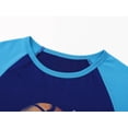 thumbnail image 2 of Topgal Boys Basketball Pajamas Trendy Sky Blue Raglan Long Sleeve Pants Hoop Mode Big Kid 2PC Loungewear Pjs Size 16, 2 of 7