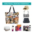 thumbnail image 2 of C cats Women's Tote Bags Reusable Grocery Shopping Bag Foldable for Beach Gym Work Daily Carry All, 2 of 6