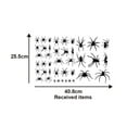 thumbnail image 2 of UPOUART 2Pack  Sticker Sheet Black PVC Removable Wall Decals for Living Rooms, 2 of 8