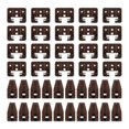 thumbnail image 1 of Juego de 20 correderas y guías para cajones, repuesto para correderas de cajón bajo encimera, tope para correderas de cajón de montaje central, 1 of 7