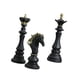 thumbnail image 4 of 3 piezas de ajedrez de resina, estatuas, adornos de ajedrez, colección, regalo internacional Negro, 4 of 9