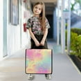 thumbnail image 4 of 3 Ring Zipper Binder with Shoulder Strap Waterproof Trapper Keeper 2 Inch D-Ring 500 Sheets Capacity Colorful Bubbles, 4 of 8