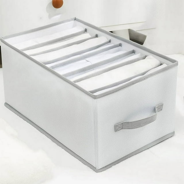 MesaSe Organizer Set - 1 Extra High Compartments For T-Shirts Sweaters & Underwear - Organization Boxes Made Of Fabric