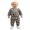 Green, variant on Baby Boy Fall Outfit Long Sleeve Camo Print Sweatshirt Pants Set