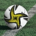 thumbnail image 3 of maskred Size 5 Soccer Ball For Professional Training Sessions Machine Stitched Panels For Added yellow, 3 of 6