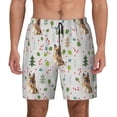 thumbnail image 2 of Goofa German Shepherd Dog Printed Men's Swim Trunks Board Shorts Quick Dry Mens Swimming Trunks with Compression Liner,Breathable Fit Hawaii Beach Shorts-XX-Large, 2 of 9