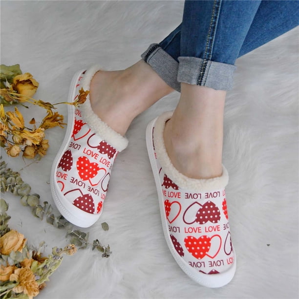 Zapatos de lona de corte bajo de fondo plano para mujer Zapatillas de algodón antideslizantes planas informales versión perezosa de un pie Wmkox8yii hj789
