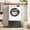 Black, variant on Black Washer Dryer Pedestal with Storage Drawer, Heavy Duty Metal Laundry Pedestal for Front Load Washer, 16"H Universal Washing Machine Stand with Adjustable Feet, 440 lbs Capacity