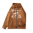 thumbnail image 1 of Gibobby Sudadera con cierre hombre Capucha Sport Cremallera Completa Sudadera con Capucha para Hombre(Marrón,XG), 1 of 3