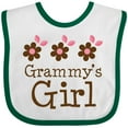thumbnail image 3 of Inktastic Grammy's Girl Daisies Girls Baby Bib, 3 of 4