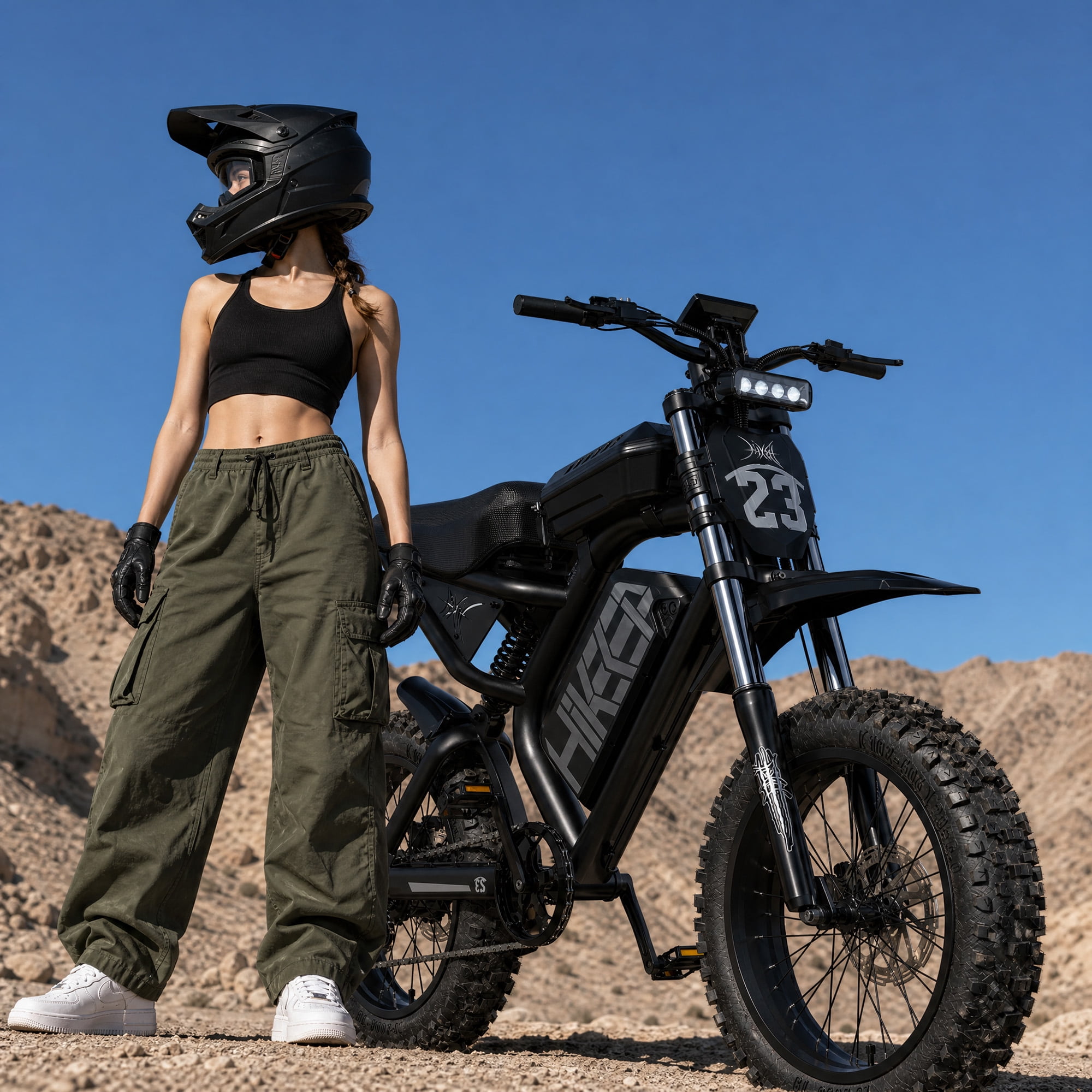 HiKeep 1500 3000W Electric Bike for Adults, Off-Road Ebike, 52V 40Ah UL 2849 Battery, 20x4 Fat Tire Dirt E-Bike, Full Suspension, Max 40 mph